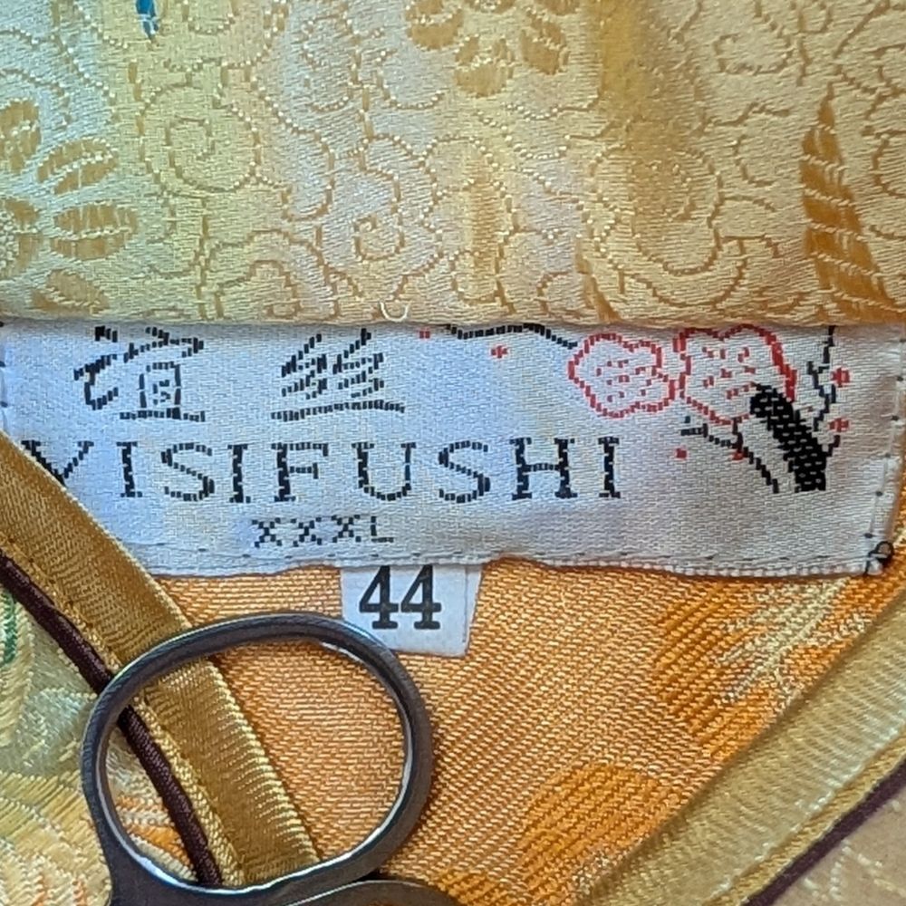 Visifushi XXXL Womens Gold Yellow Floral Chinese Cheongsam Maxi Dress Size 44 - Picture 6 of 12